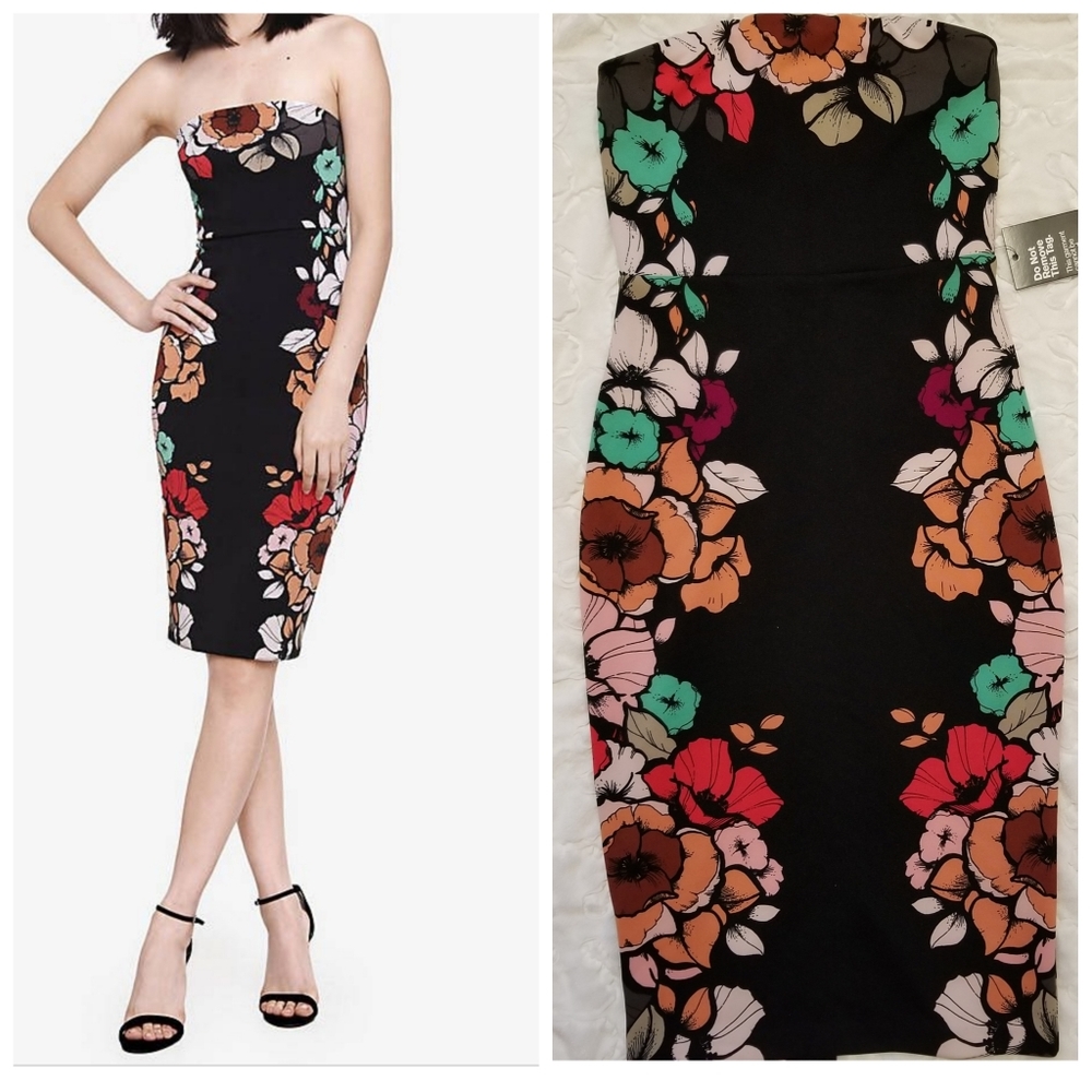 Express strapless dress